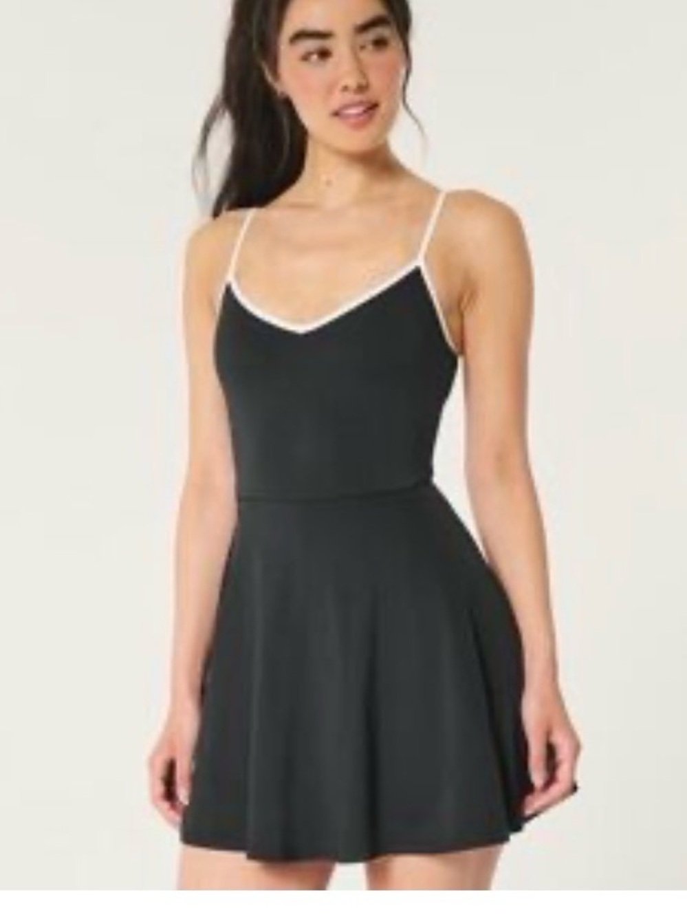 Gilly Hicks Active Gameday Dress Black Tennis Dress Built In Shorts XS